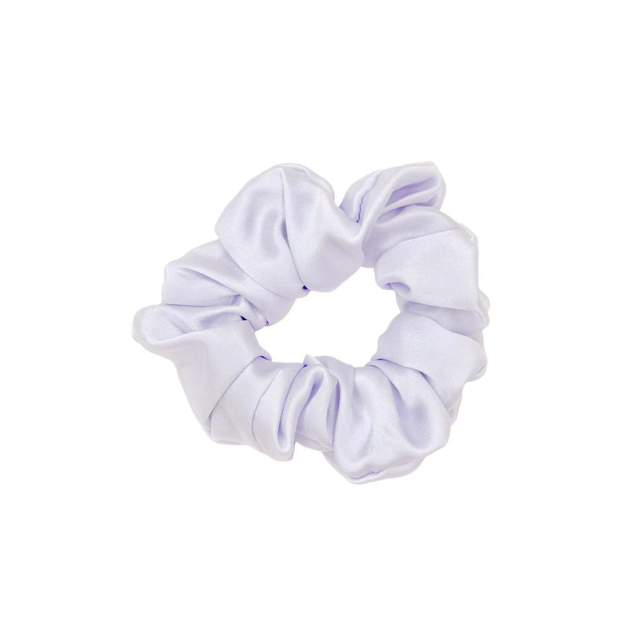 PURPLE SILK SCRUNCHIE